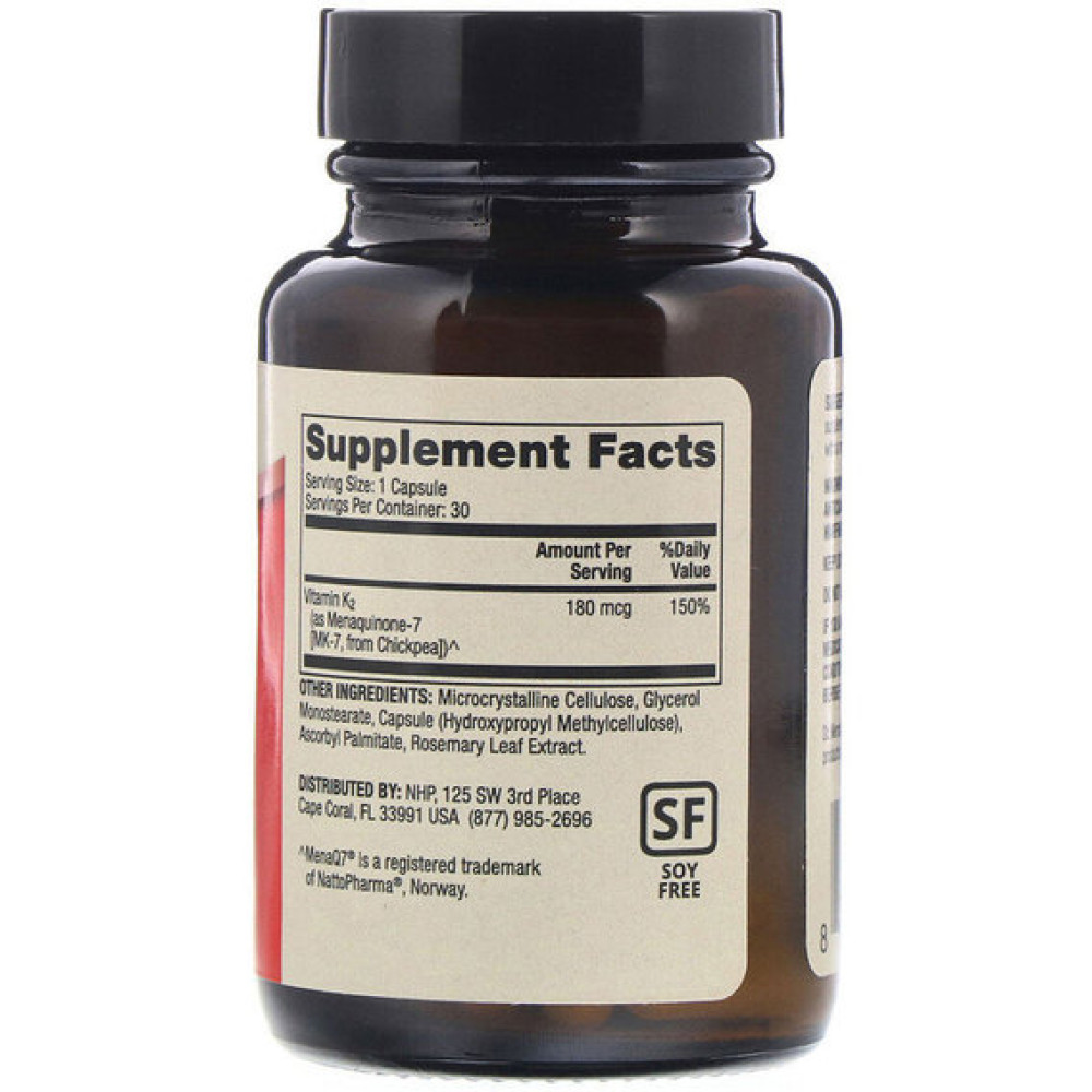 Вітамін K Dr. Mercola Vitamin K2 180 mcg 30 Caps MCL-01194