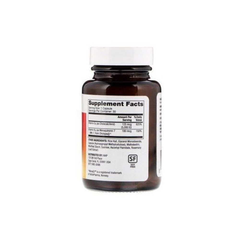 Вітамін D Dr. Mercola Vitamins D3 & K2 5000 IU 90 Caps