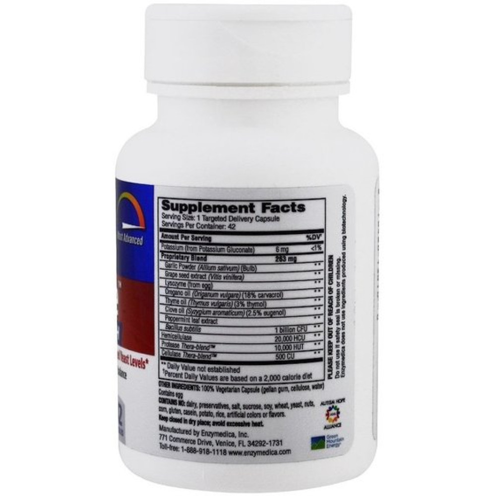Протигрибковий препарат Enzymedica Candidase, Extra Strength 42 Caps ENZ-13010