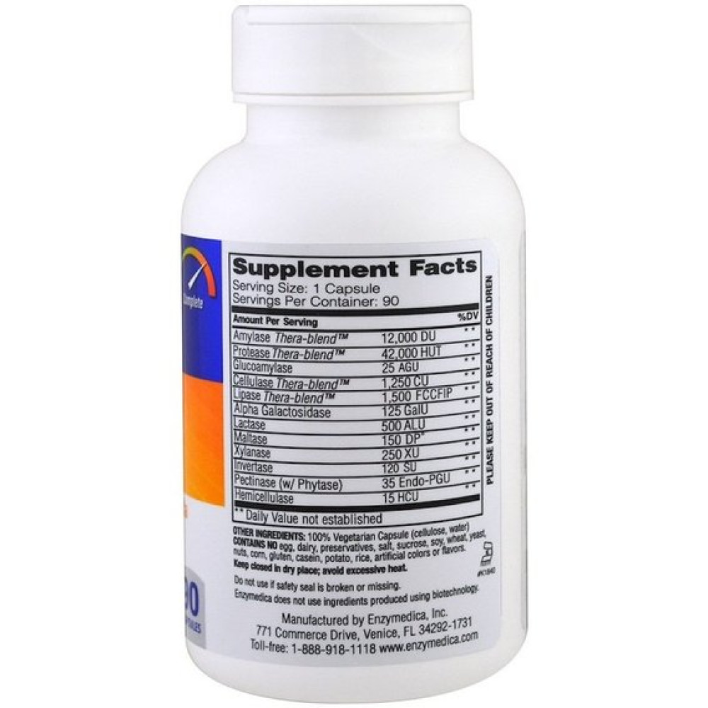 Травні ферменти Enzymedica Digest, Complete Enzyme Formula 90 Caps ENZ98111