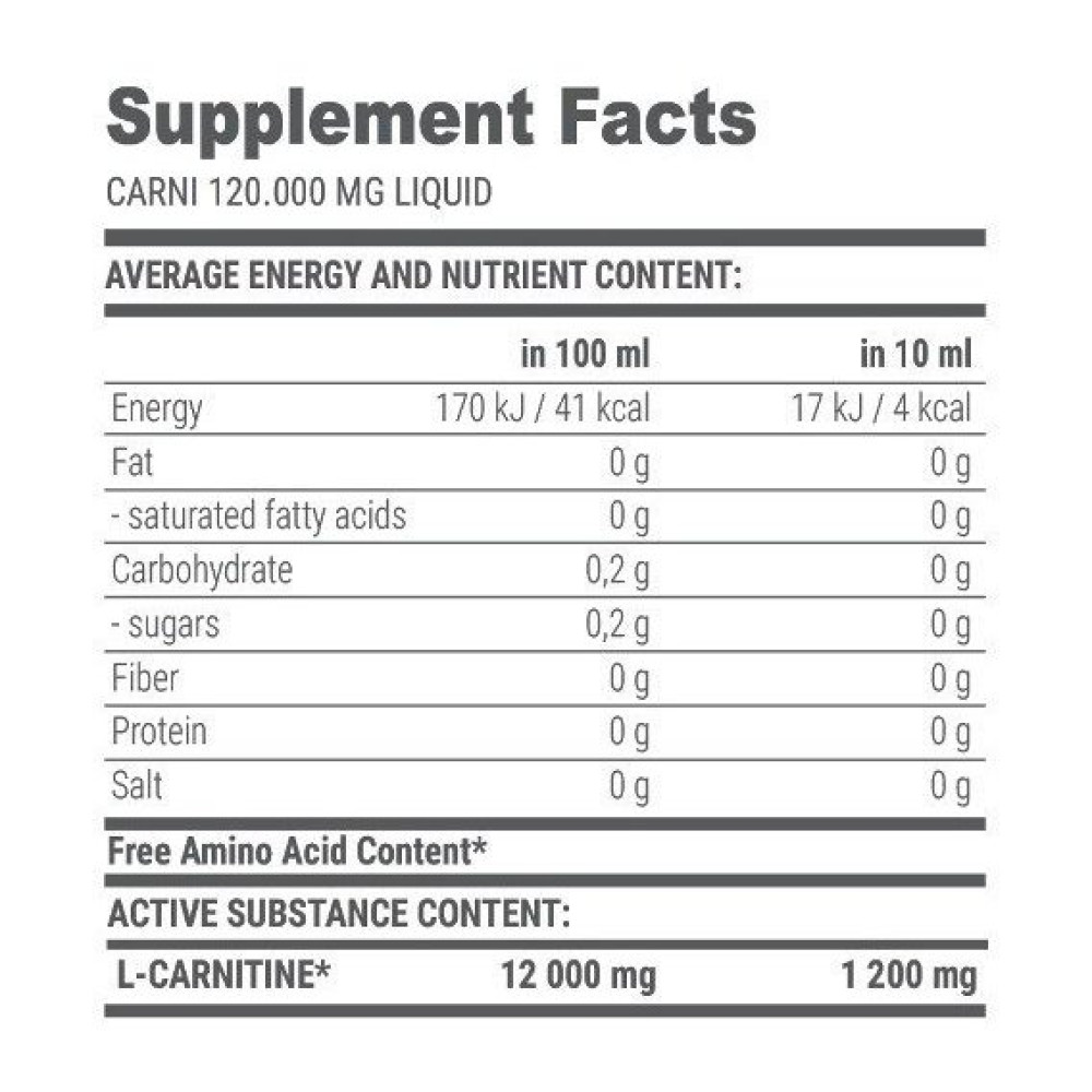 Жироспалювач для спорту Extrifit Carni Liquid 120000 1000 ml /100 servings/ Apricot