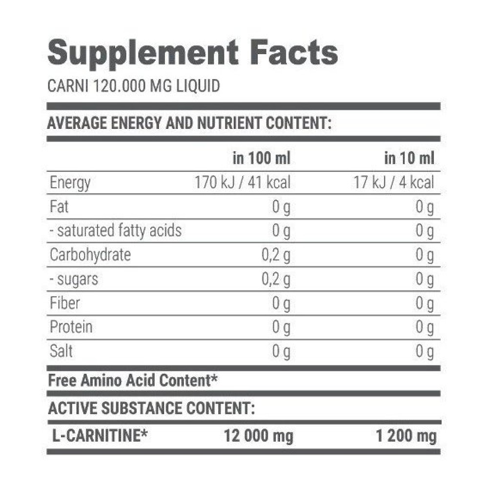 Жироспалювач для спорту Extrifit Carni Liquid 120000 1000 ml /100 servings/ Mandarin