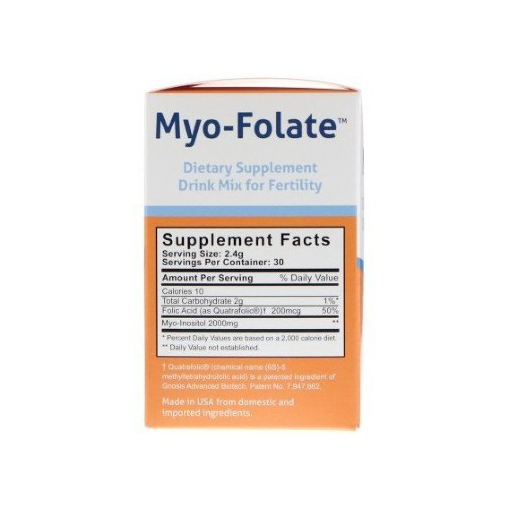 Фолієва кислота Fairhaven Health Myo-Folate A Drinkable Fertility Supplement 30 packs 2,4 g Unflavored