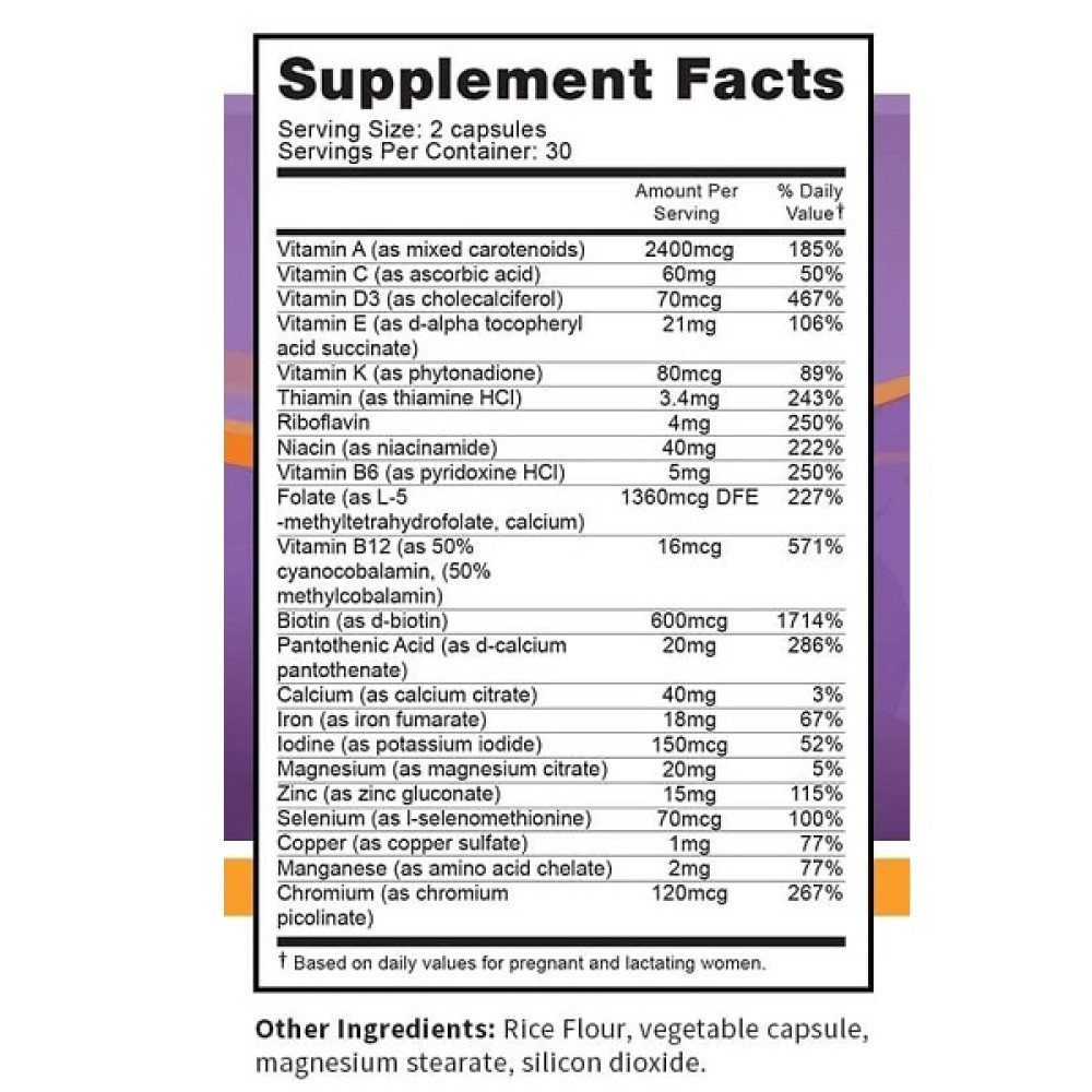 Вітамінно-мінеральний комплекс Fairhaven Health Nursing Postnatal Breastfeeding Multivitamin 60 Caps
