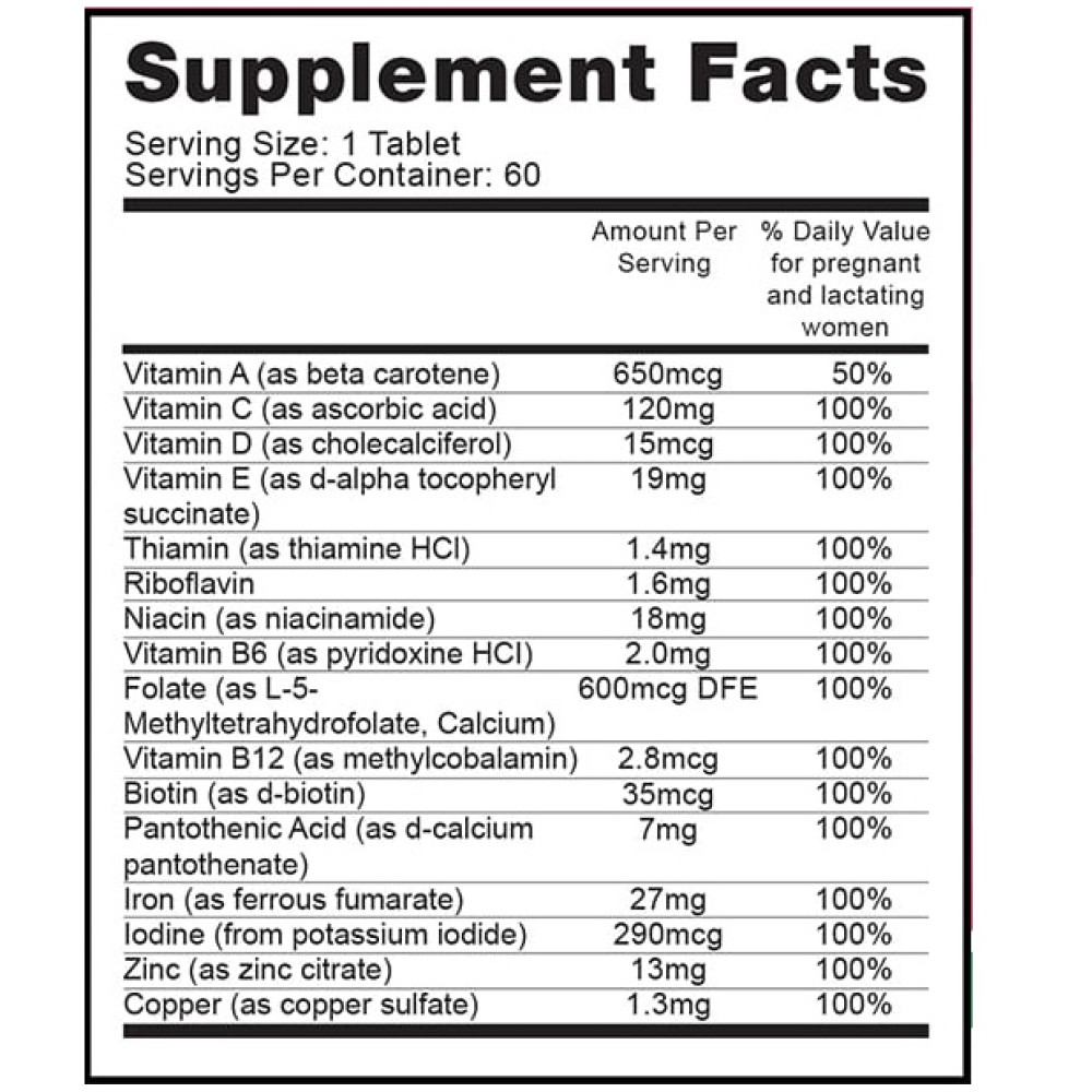 Вітамінно-мінеральний комплекс Fairhaven Health Prenatal Mutlivitamin Supplement 60 Tabs FHH-00001