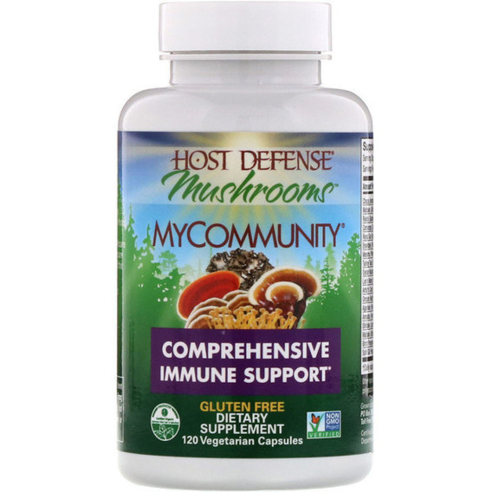 Натуральна добавка для імунітету Fungi Perfecti MyCommunity, Comprehensive Immune Support 120 Veg Caps FPI-03813