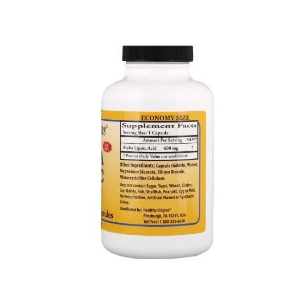 Альфа-ліпоєва кислота Healthy Origins Alpha Lipoic Acid 600 mg 150 Caps