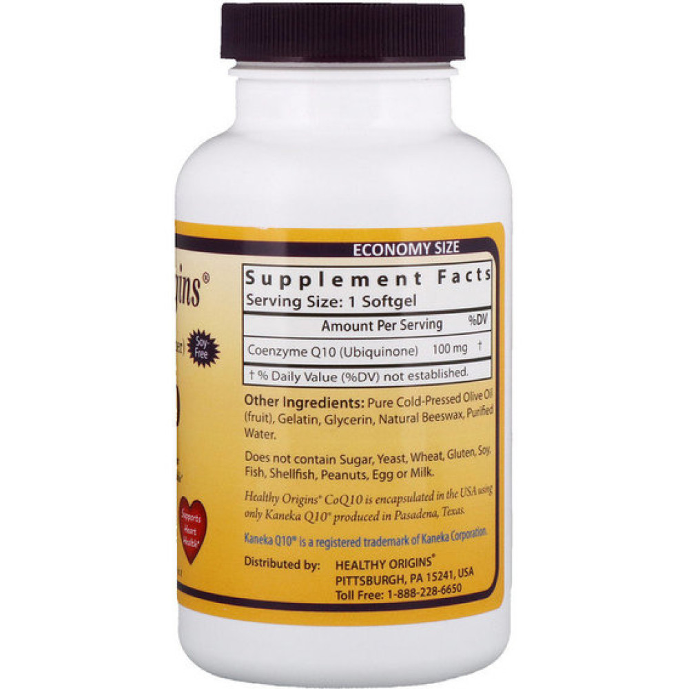 Коензим Healthy Origins CoQ10 100 mg 150 Softgels HO35017