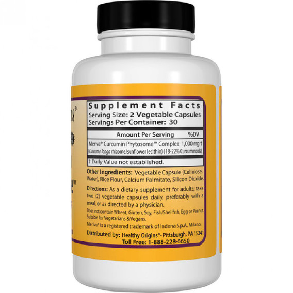 Куркума Healthy Origins Curcumin Phytosome 500 mg 60 Veg Caps