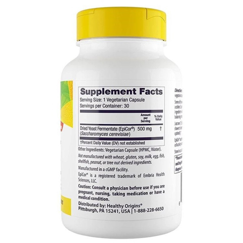 Епікор Healthy Origins Epicor 500 mg 30 Veg Caps