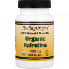 Спіруліна Healthy Origins Spirulina (Organic) 500 mg 180 Tabs