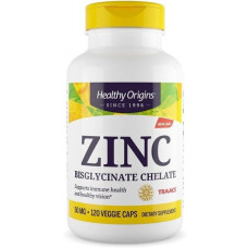 Мікроелемент Цинк Healthy Origins Zinc Bisglycinate Chelate 50 mg 120 Veg Caps HOG-39550