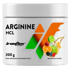 Аргінін для спорту IronFlex Arginine 200 g /80 servings/ Fruit Punch