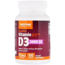 Вітамін D Jarrow Formulas Vitamin D3 5000 IU 100 Softgels Вітамін D Jarrow Formulas Vitamin D3 5000 IU 100 Softgels
