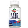 Фолієва кислота KAL B-6 B-12 Folic Acid 60 Micro Tablets Berry Flavor CAL-65185