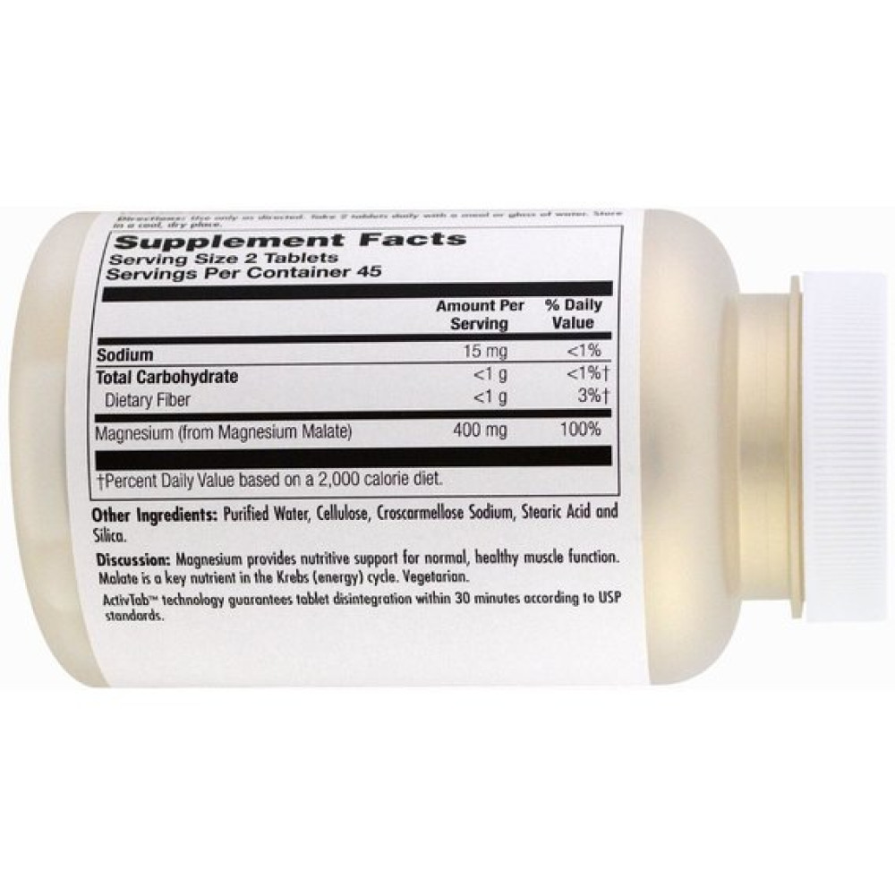 Мікроелемент Магній KAL Magnesium Malate 400 90 Tabs CAL-81309