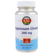 Мікроелемент Магній KAL Magnesium Orotate 200 mg 60 Tabs CAL-71060