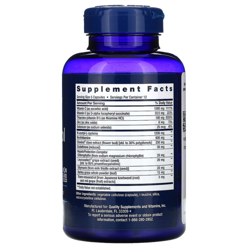 Комплекс для профілактики печінки Life Extension Anti-Alcohol Complex 60 Caps LEX-22400