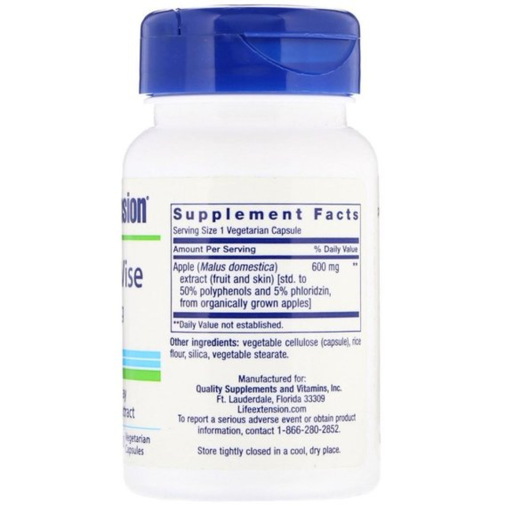 Антиоксидант Life Extension AppleWise Polyphenol Extract 600 mg 30 Veg Caps