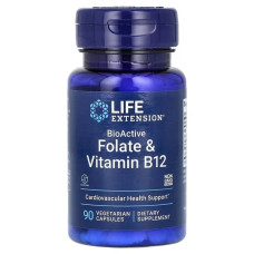 Вітамін Б12 Life Extension BioActive Folate & Vitamin B12 90 Veg Caps