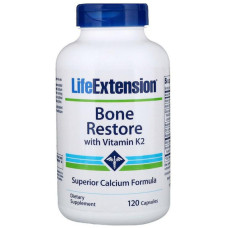Мультимінеральний комплекс Life Extension Bone Restore With Vitamin K2 120 Caps