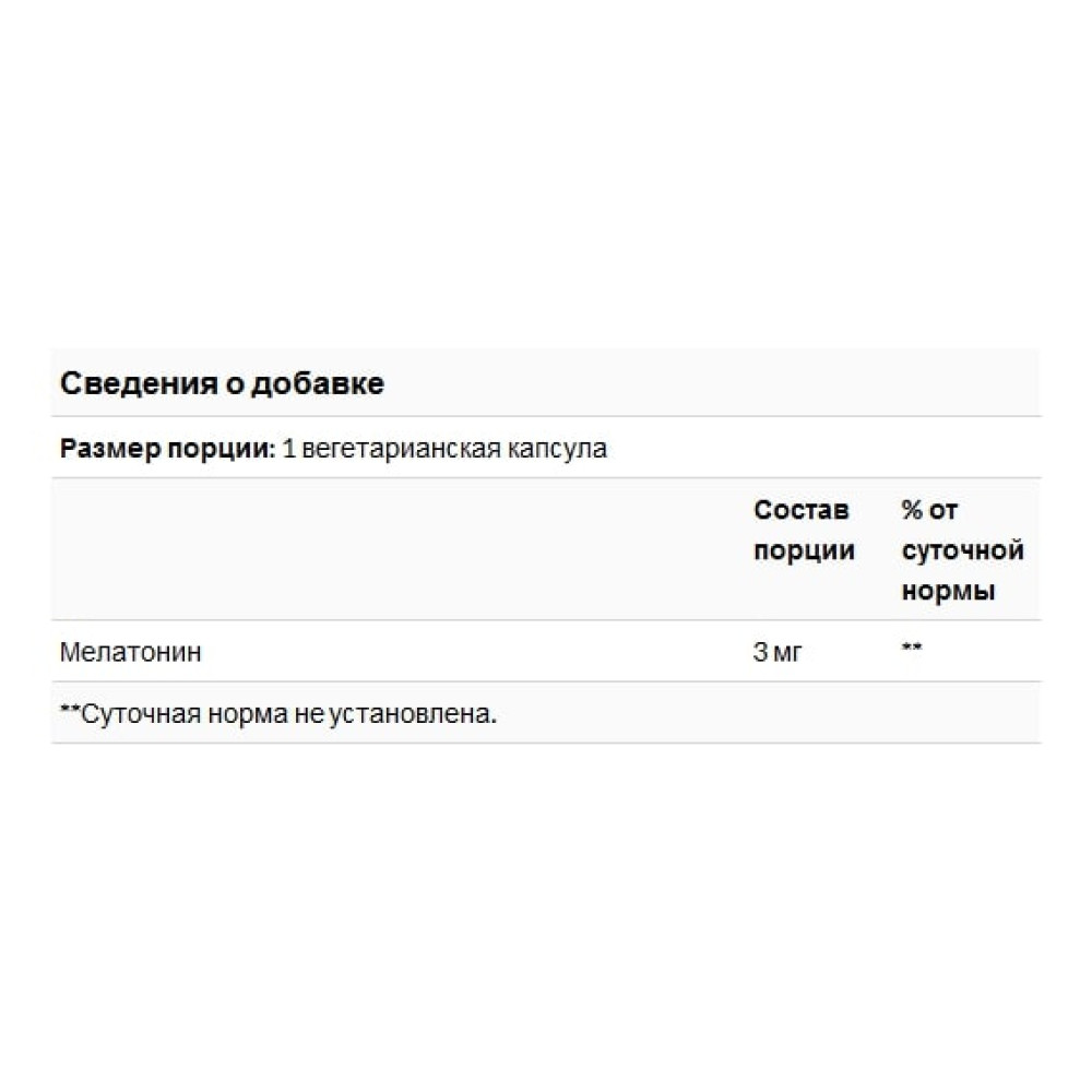 Мелатонін для сну Life Extension Melatonin 3 mg 60 Veg Caps LEX-33006