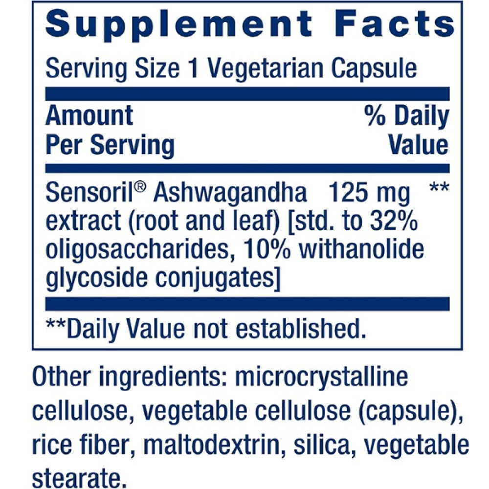 Ашваганда Life Extension Optimized Ashwagandha Extract 60 Veg Caps
