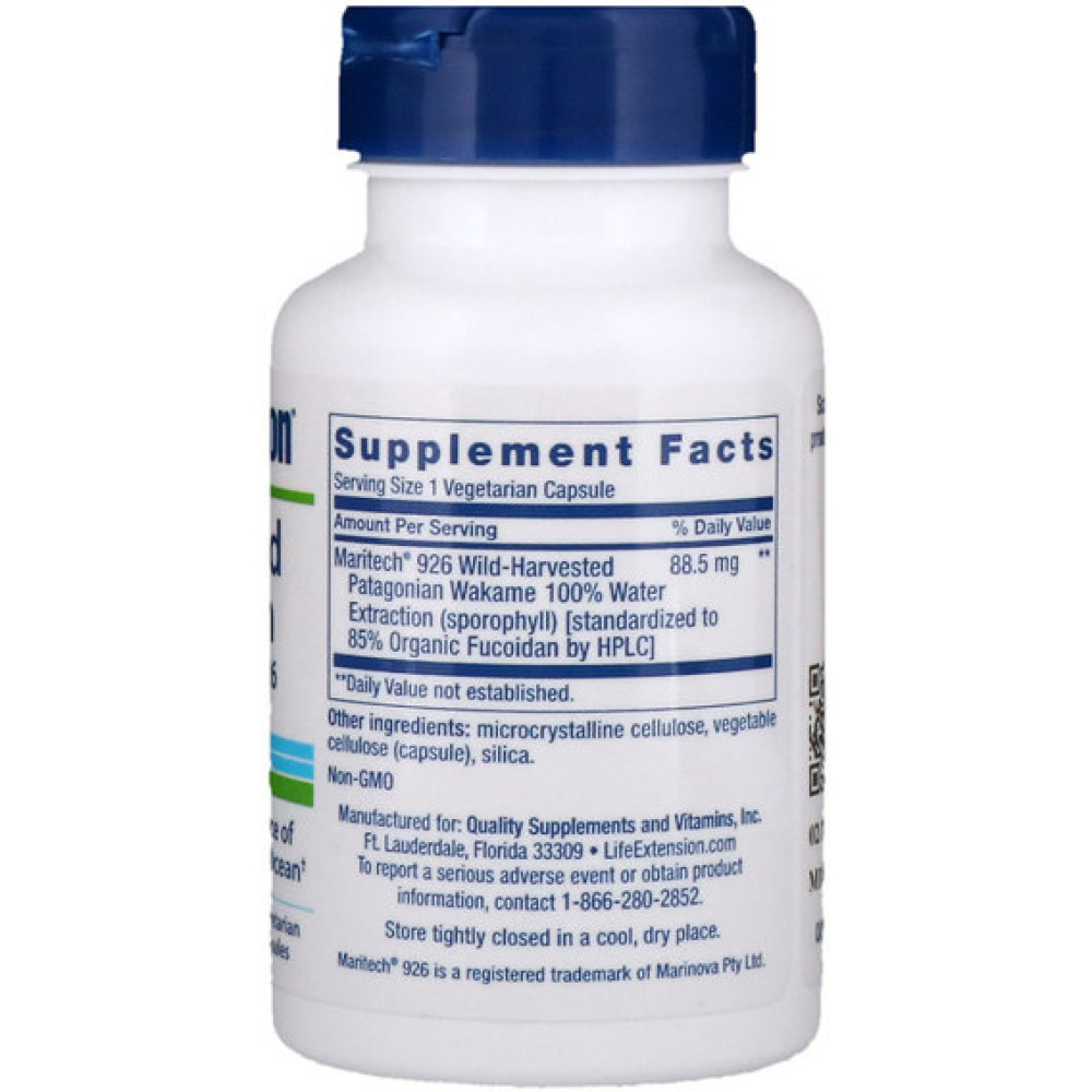 Фукоїдан Life Extension Optimized Fucoidan 60 Veg Caps