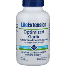 Часник Life Extension Optimized Garlic Standardized Garlic Capsules 200 Veg Caps