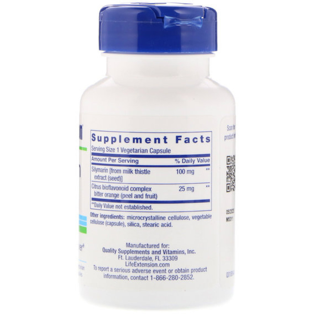 Розторопша Life Extension Silymarin 100 mg 90 Veg Caps