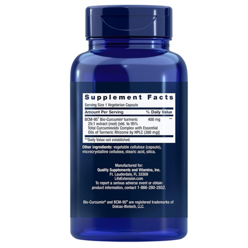 Куркума Life Extension Super Bio-Curcumin 400 mg 60 Veg Caps