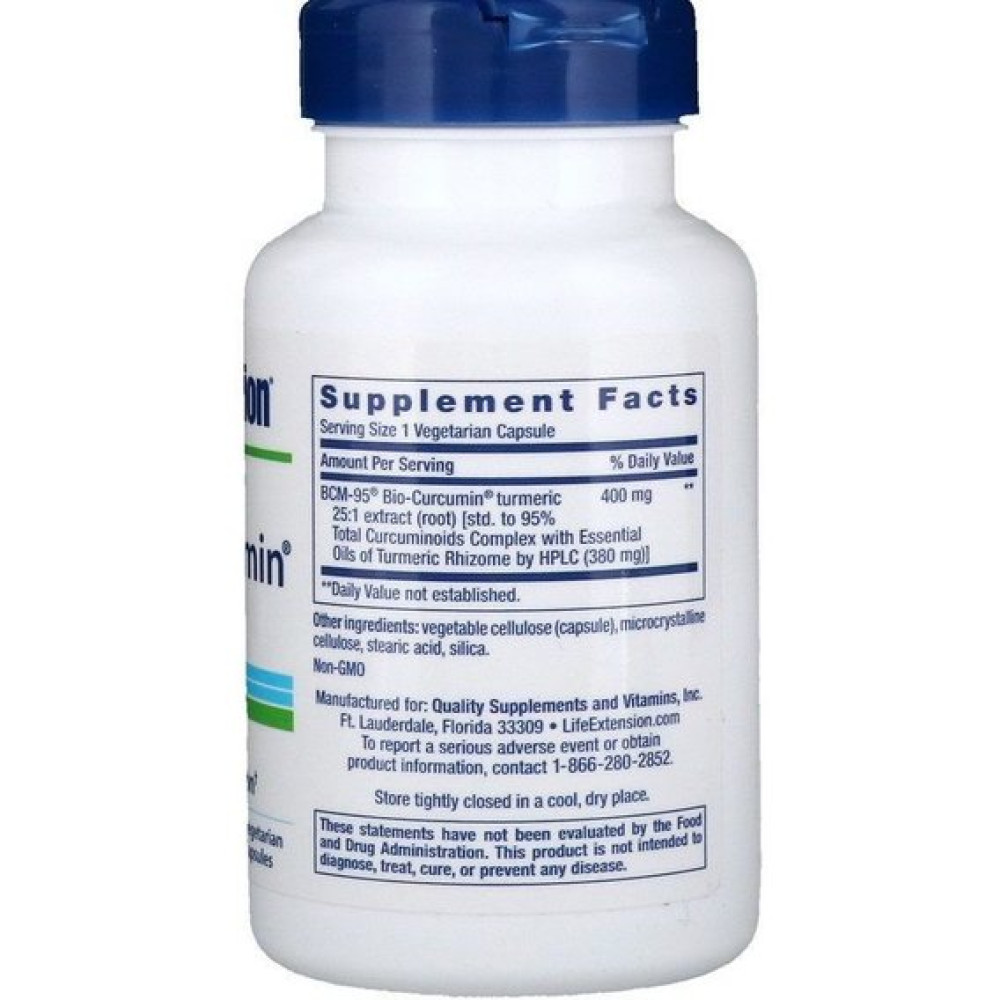 Куркума Life Extension Super Bio-Curcumin 400 mg 60 Veg Caps