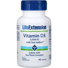 Вітамін D Life Extension Vitamin D3 with Sea-Iodine 5,000 IU 60 Caps Вітамін D Life Extension Vitamin D3 with Sea-Iodine 5,000 IU 60 Caps