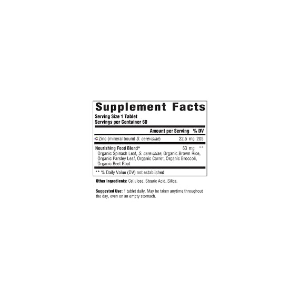 Мікроелемент Цинк MegaFood Zinc 60 Tabs