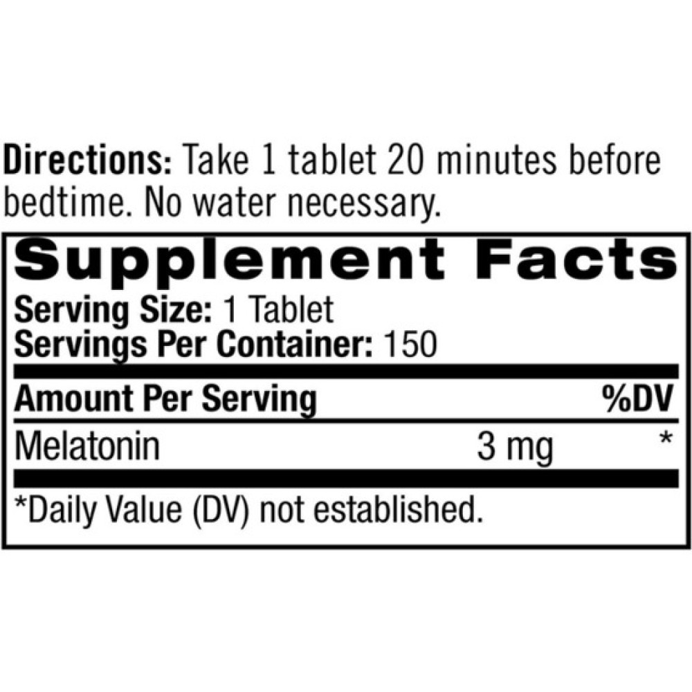 Мелатонін для сну Natrol Melatonin Fast Dissolve 3 mg 150 Tabs Strawberry Flavor