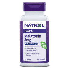 Мелатонін для сну Natrol Melatonin Time Release 3 mg 100 Tabs NTL-00458 Мелатонін для сну Natrol Melatonin Time Release 3 mg 100 Tabs NTL-00458