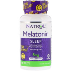 Мелатонін для сну Natrol Melatonin Time Release, Extra Strength 5 mg 100 Tabs NTL-04837 Мелатонін для сну Natrol Melatonin Time Release, Extra Strength 5 mg 100 Tabs NTL-04837
