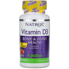 Вітамін D Natrol Vitamin D3 5000 IU 90 Tabs Strawberry Flavor NTL-05891 Вітамін D Natrol Vitamin D3 5000 IU 90 Tabs Strawberry Flavor NTL-05891