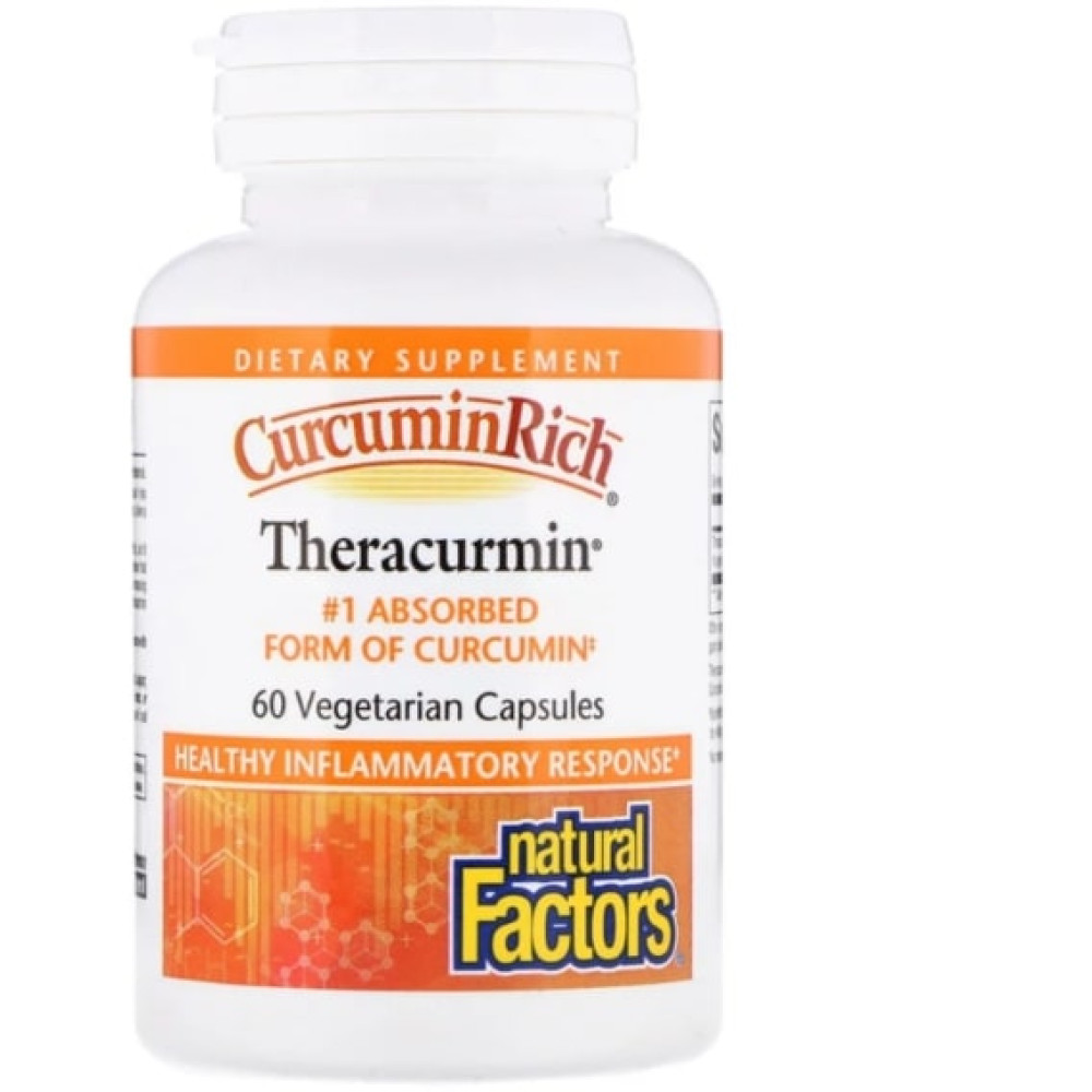 Куркума Natural Factors CurcuminRich Theracurmin 60 Veg Caps NFS-04538