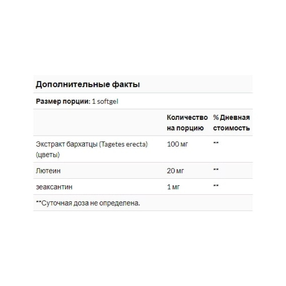 Лютеїн Natural Factors Lutein 20 mg 60 Softgels NFS01032
