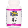 Рібофлавін Natural Factors Vitamin B2, Riboflavin 100 mg 90 Tabs NFS01215