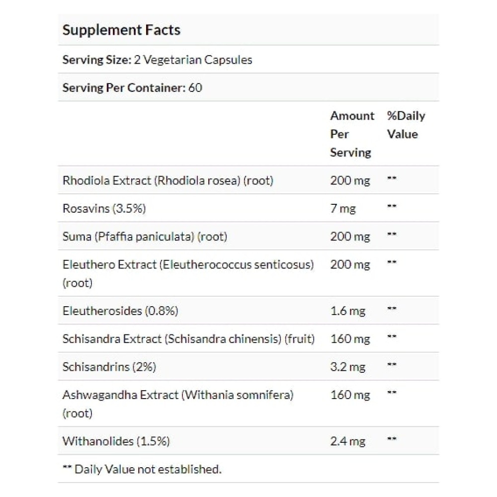 Комплекс для підвищення лібідо Natural Factors WomenSense AdrenaSense Adrenal Formula 120 Veg Caps NFS04942