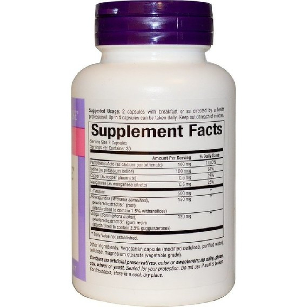 Комплекс для профілактики щитовидної залози Natural Factors WomenSense ThyroSense Thyroid Formula 60 Veg Caps NFS04940
