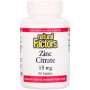 Мікроелемент Цинк Natural Factors Zinc Citrate 15 mg 90 Tabs NFS-01678