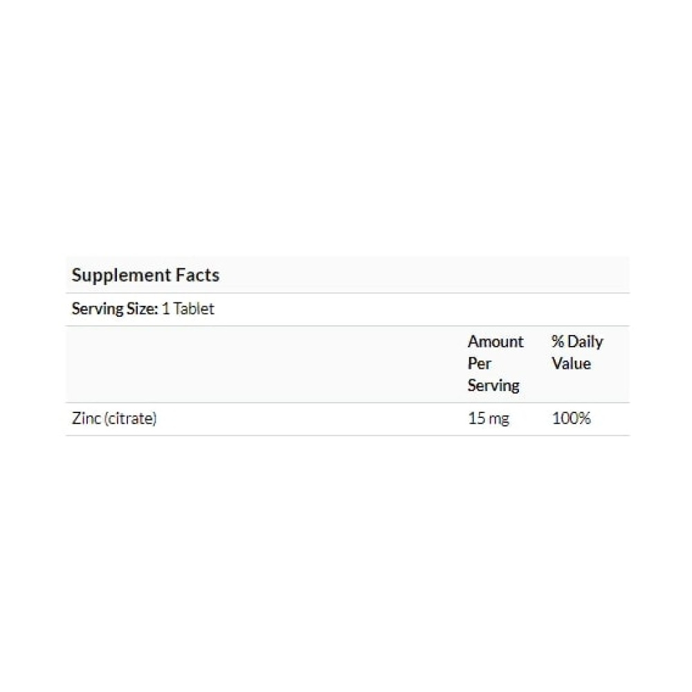 Мікроелемент Цинк Natural Factors Zinc Citrate 15 mg 90 Tabs NFS-01678