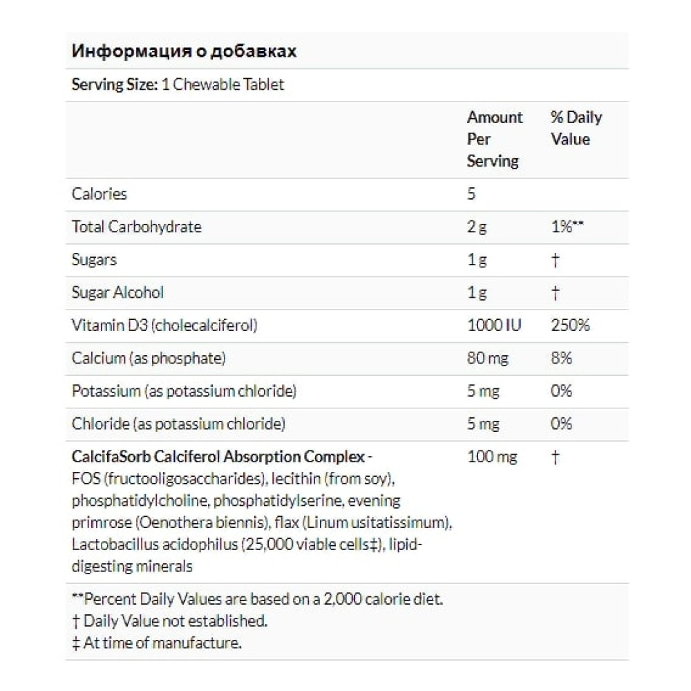 Вітамін D Nature's Plus Adult's Chewable Vitamin D3 1000UI 90 Tabs Maui Berry Burst Flavor NTP1044