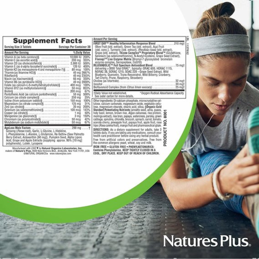Вітамінно-мінеральний комплекс Nature's Plus Age Loss Mens Multi 90 Tabs