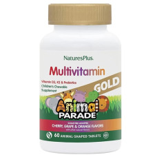 Вітамінно-мінеральний комплекс Nature's Plus Animal Parade Gold 60 Chewable Tabs Cherry, Orange, Grape flavors
