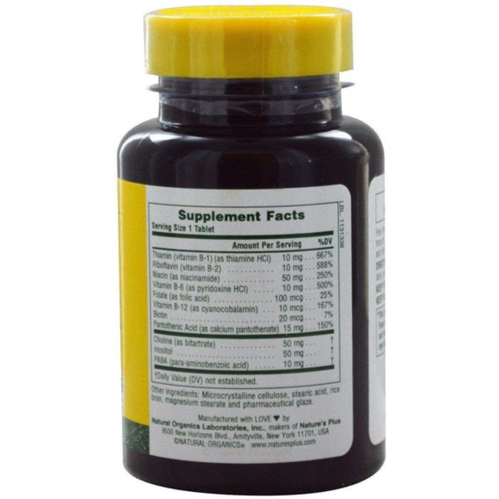 В комплекс Nature's Plus B-Complex with Rice Bran 90 Tabs