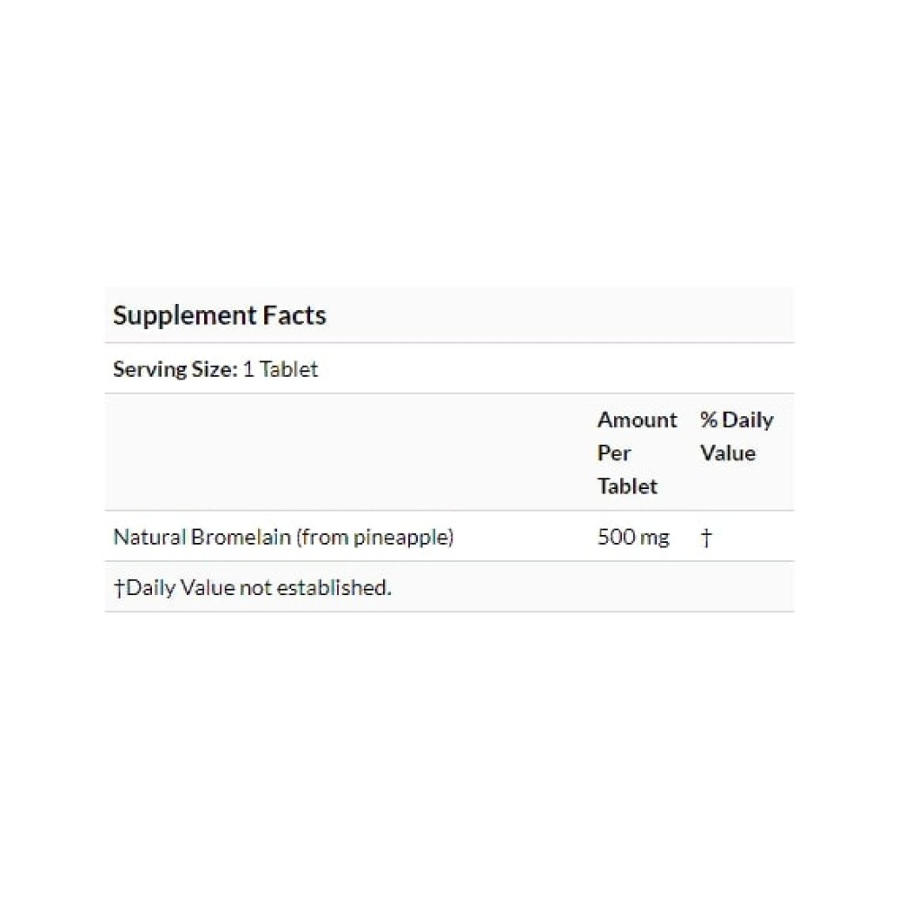 Бромелайн Nature's Plus Bromelain 500 mg 90 Tabs NTP4409